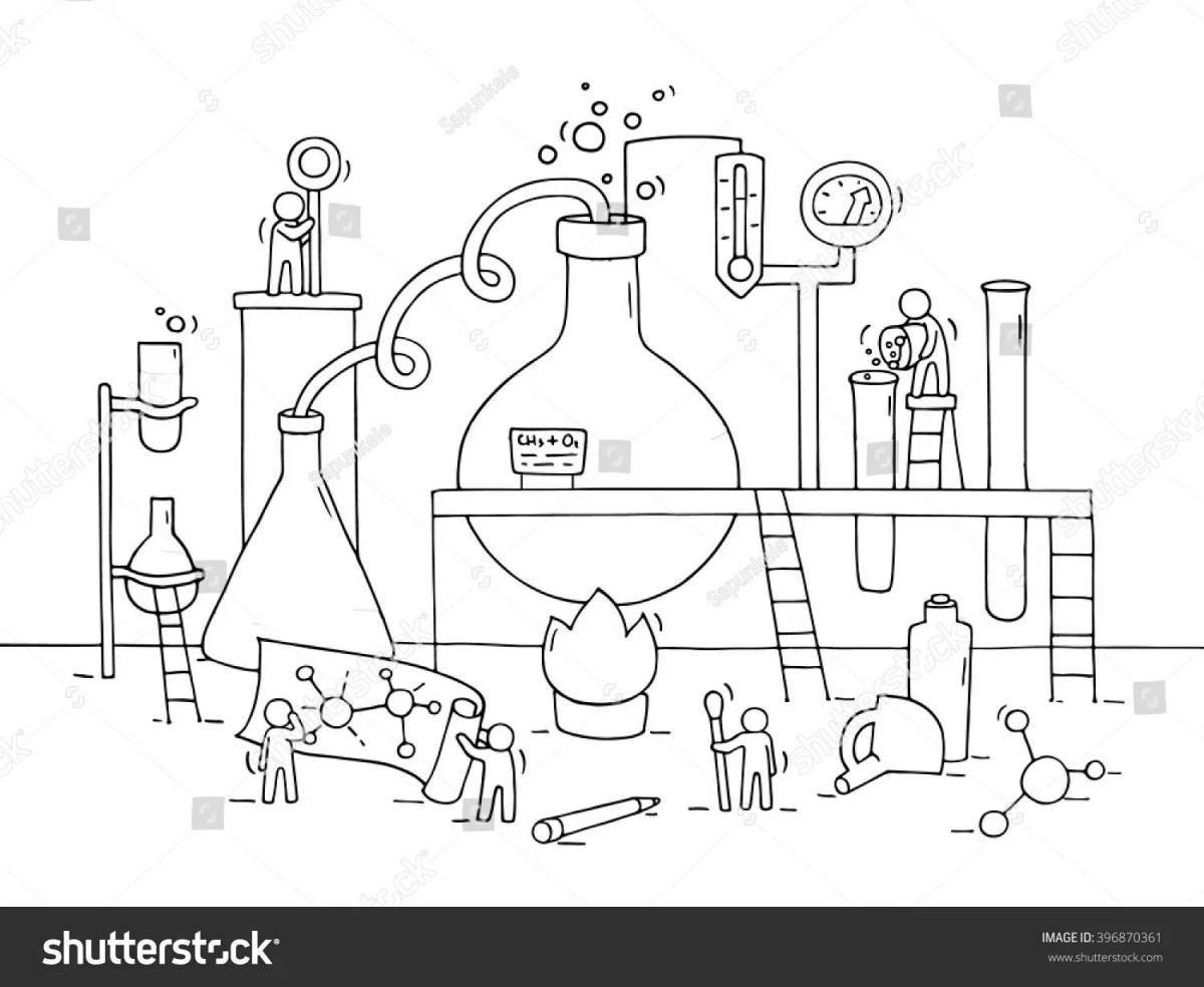 Fun chemistry coloring book