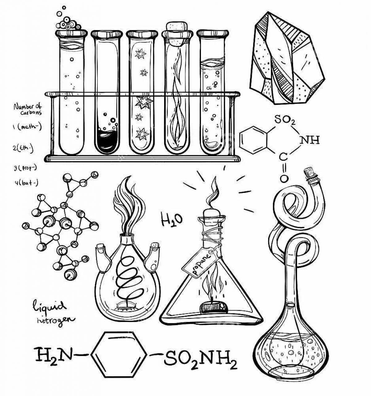 Color dynamic chemical coloring