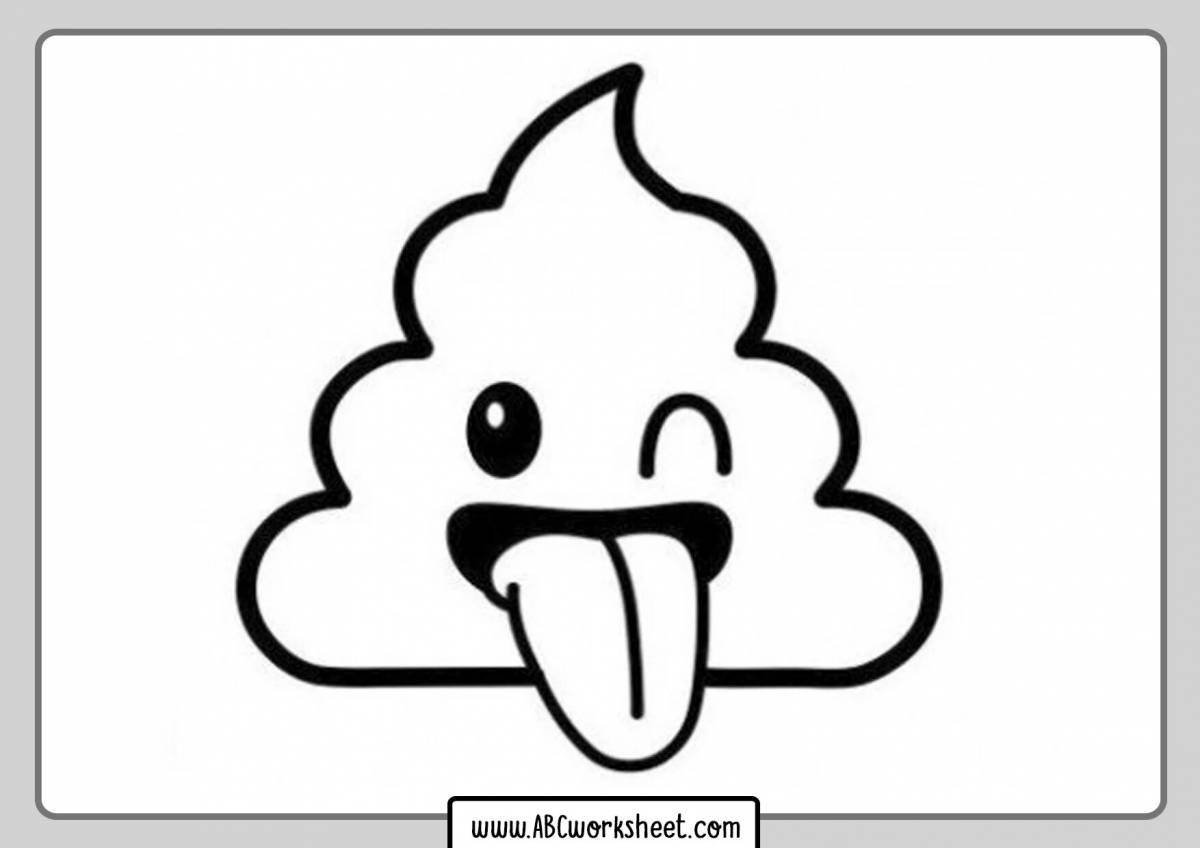 Photo Charming cocoa coloring page