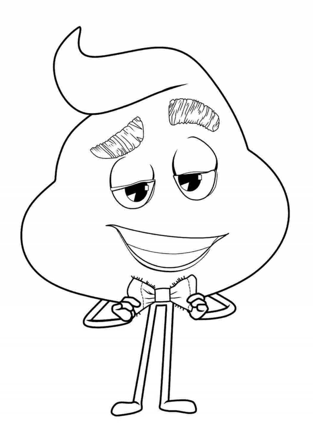 Photo Coloring book shining cocoa