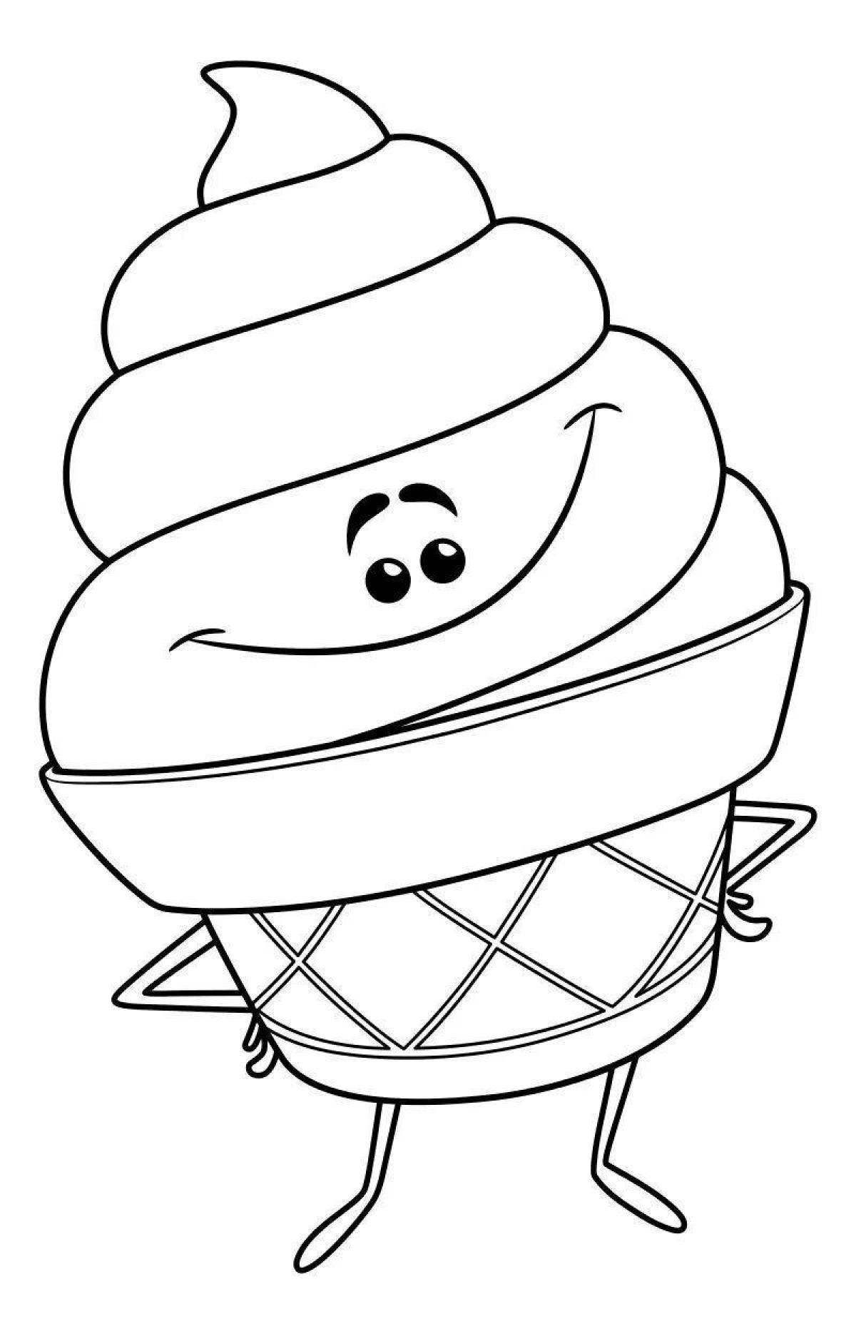 Photo Coloring book sweet cocoa