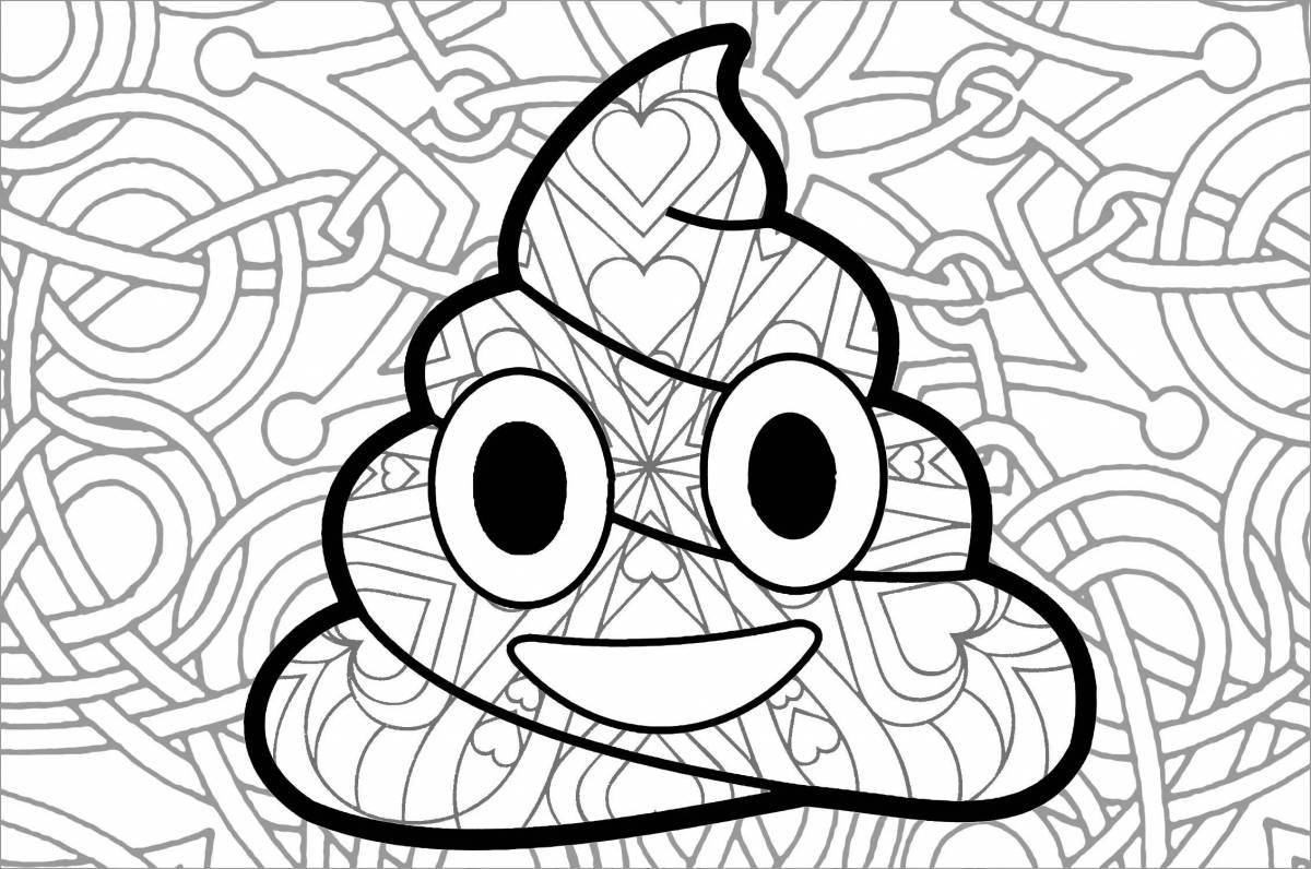Photo Cute cocoa coloring page