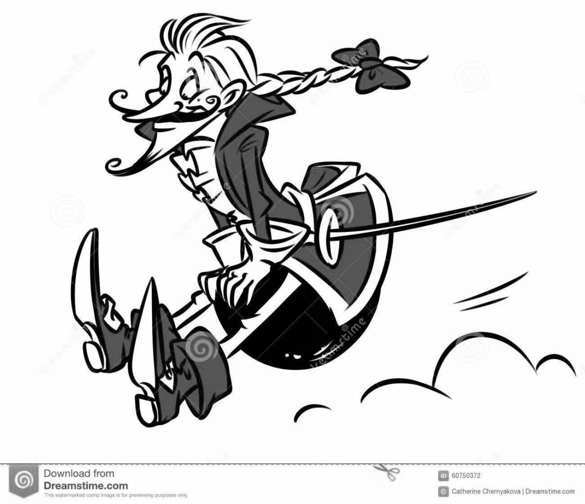 Delightful munchausen coloring