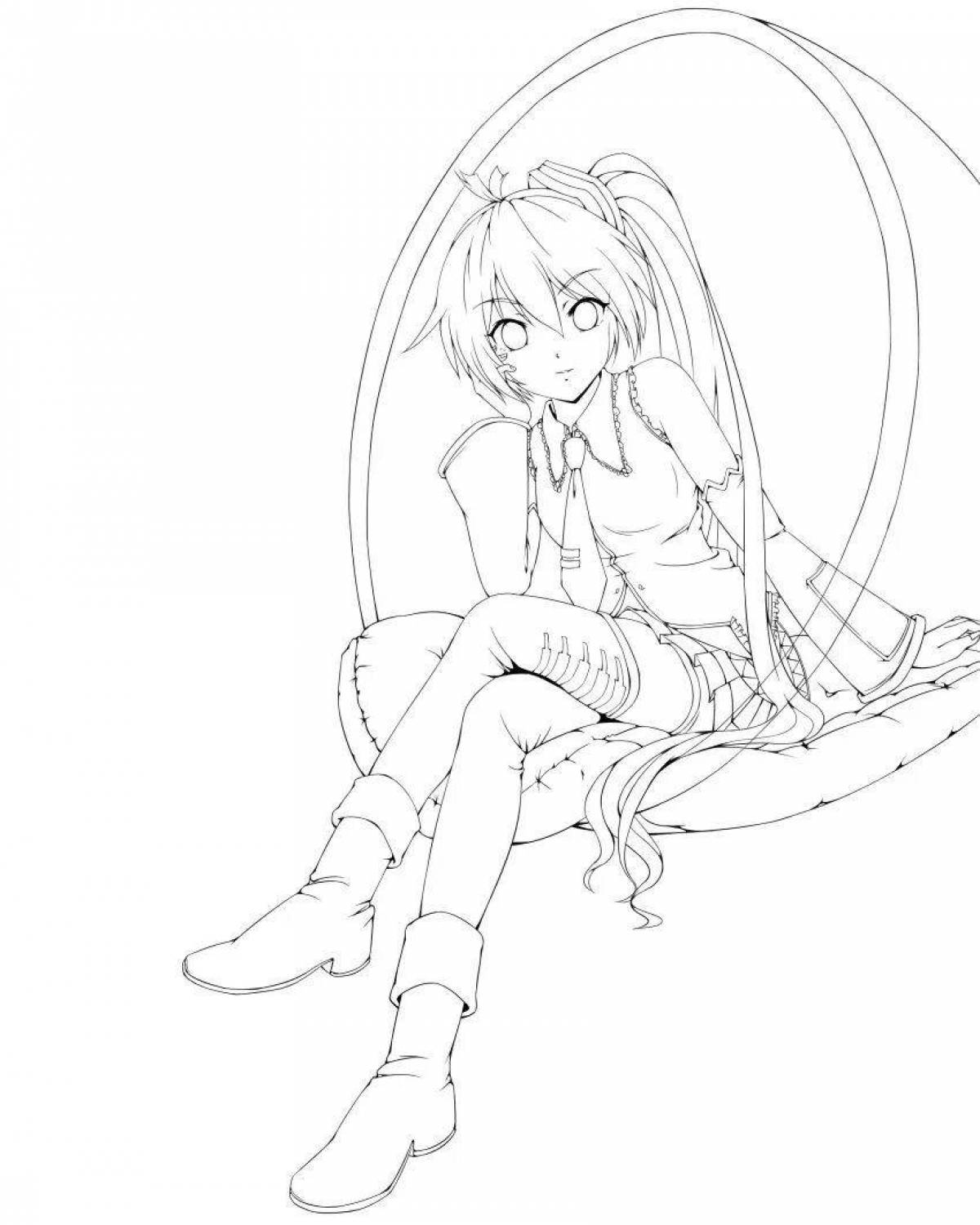 Colouring funny Vocaloid