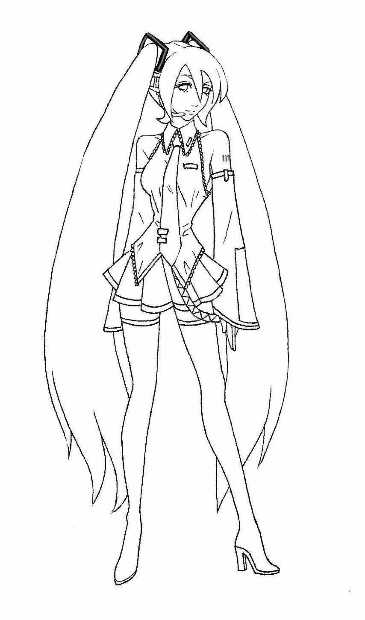 Magic vocaloid coloring page