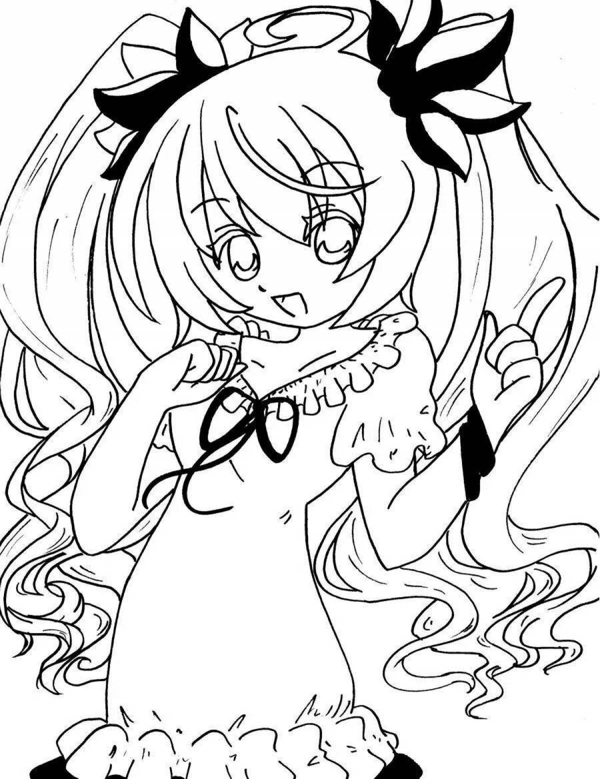 Attractive vocaloid coloring