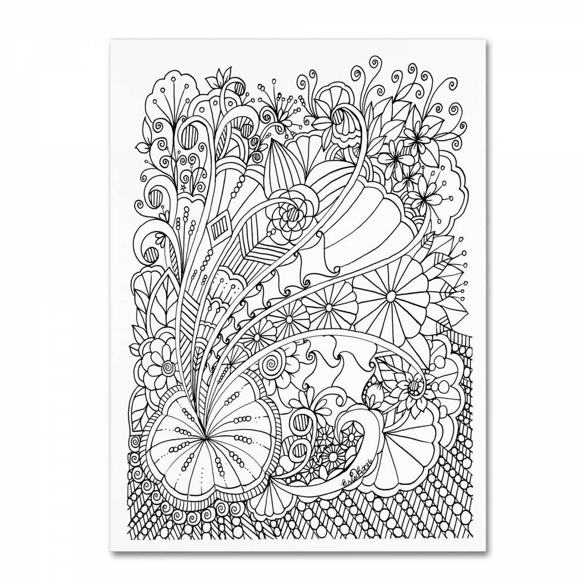 Amazing canvas coloring page