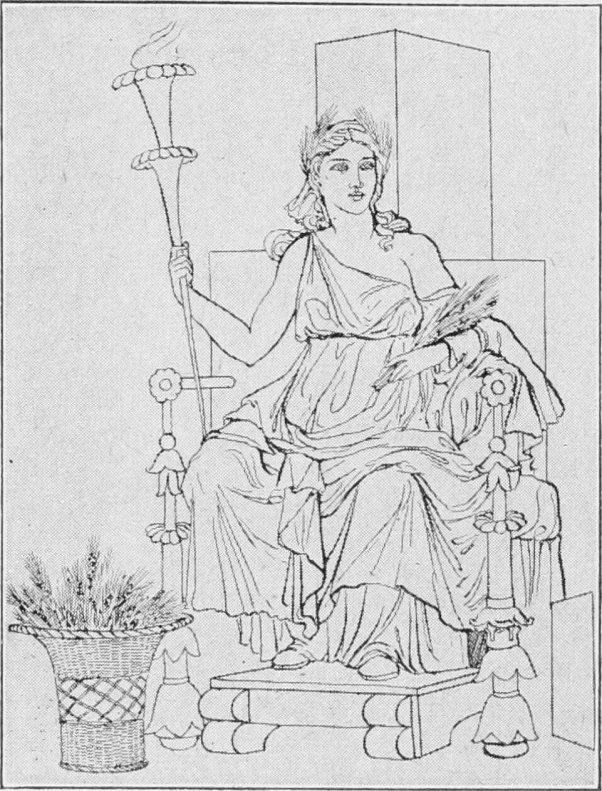 Demeter's amazing coloring page