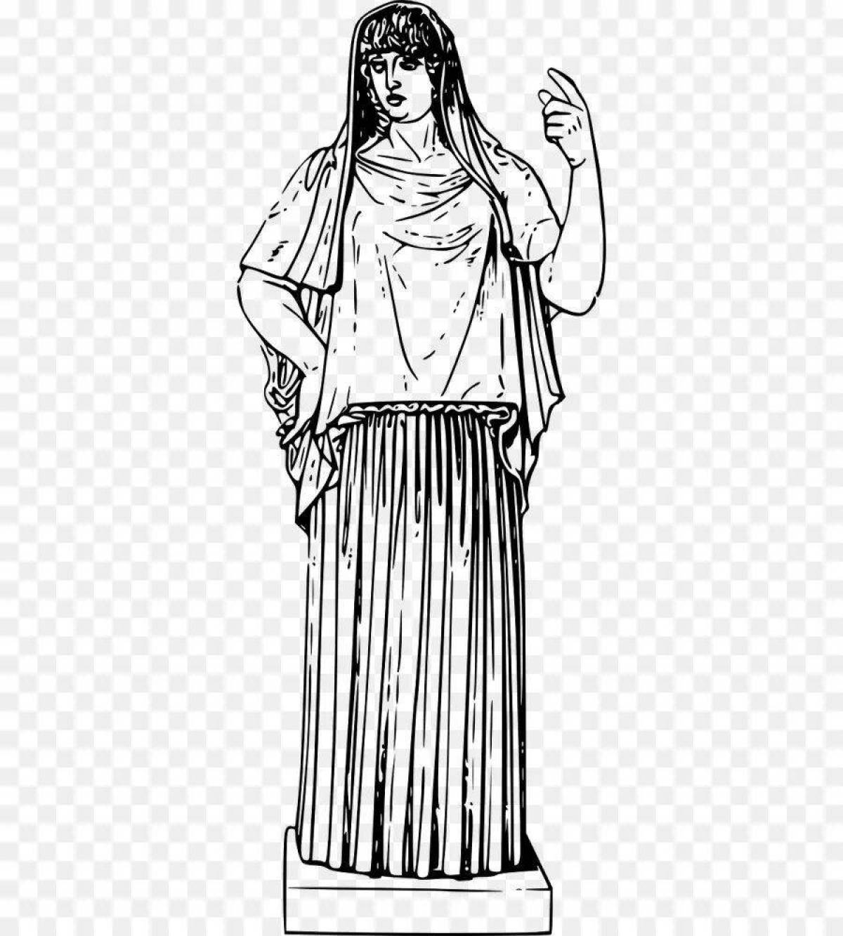 Great demeter coloring page
