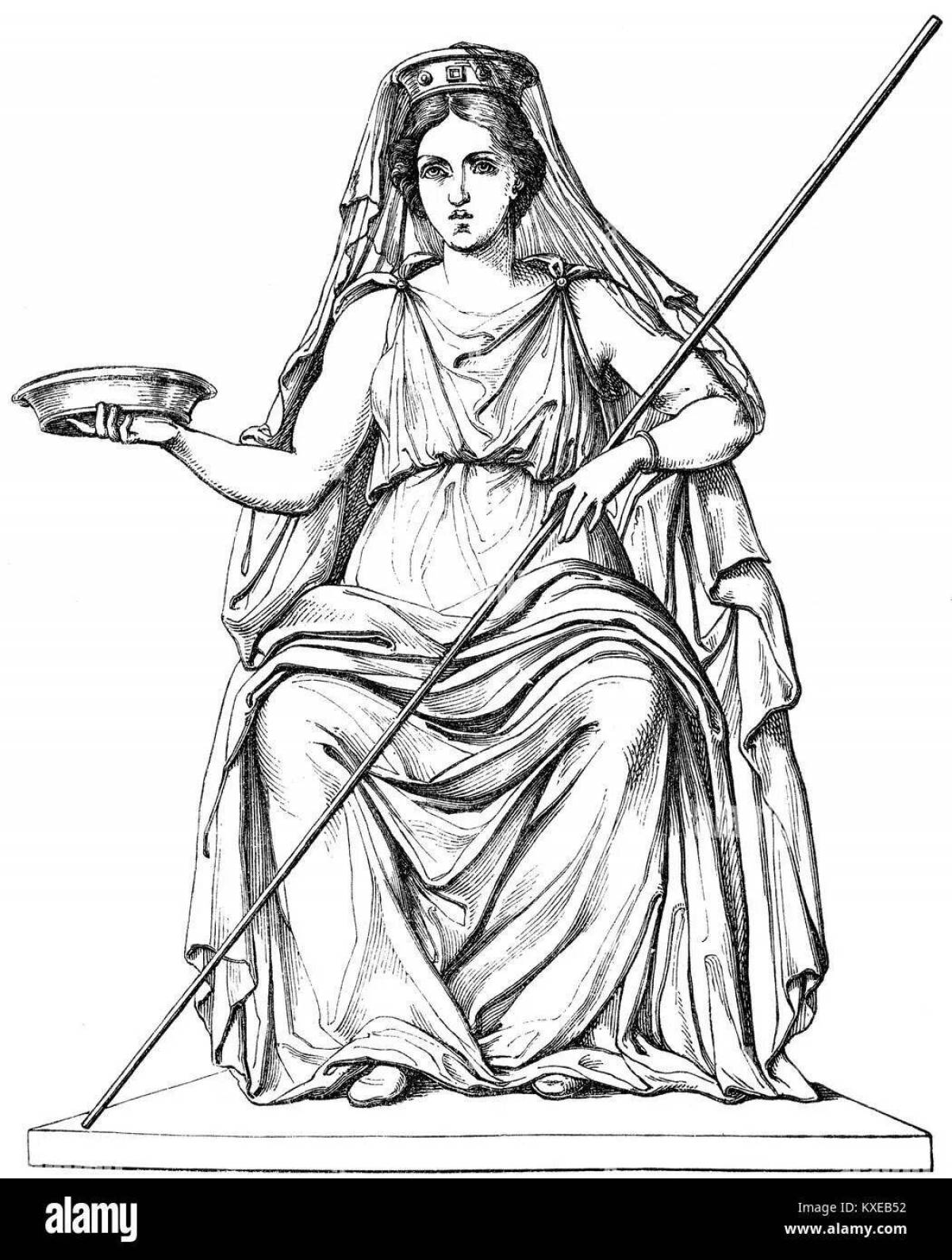Demeter's amazing coloring page