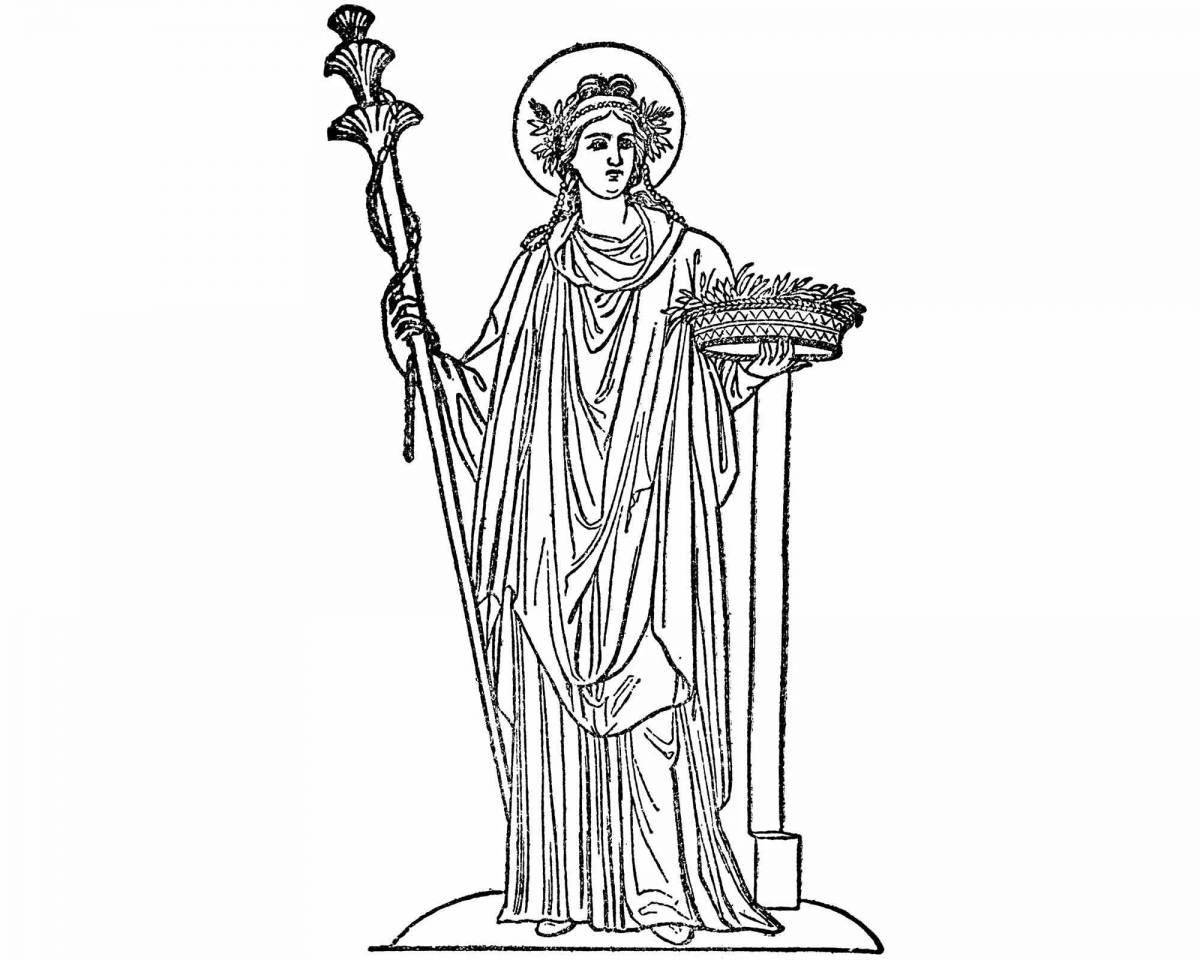 Demeter coloring page