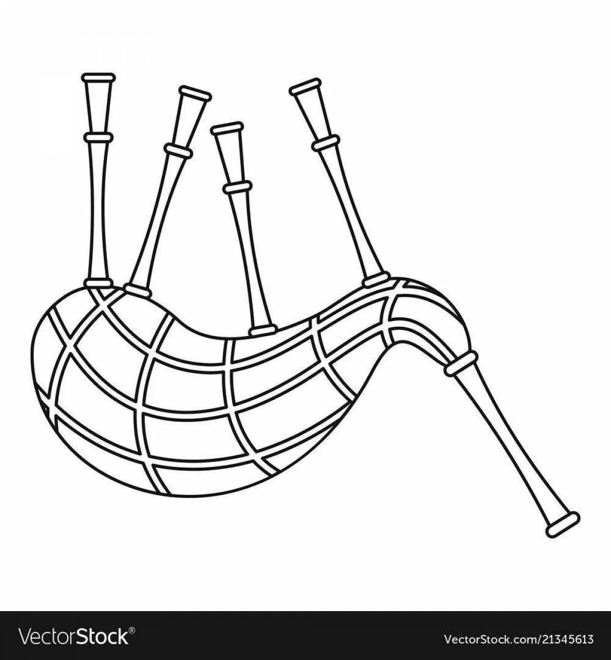 Coloring exotic bagpipes