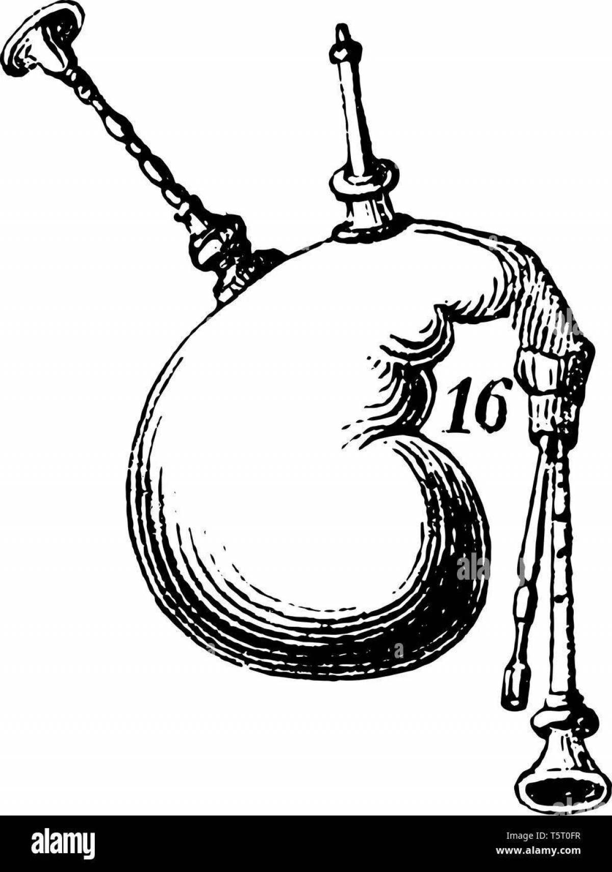 Coloring jazz bagpipes