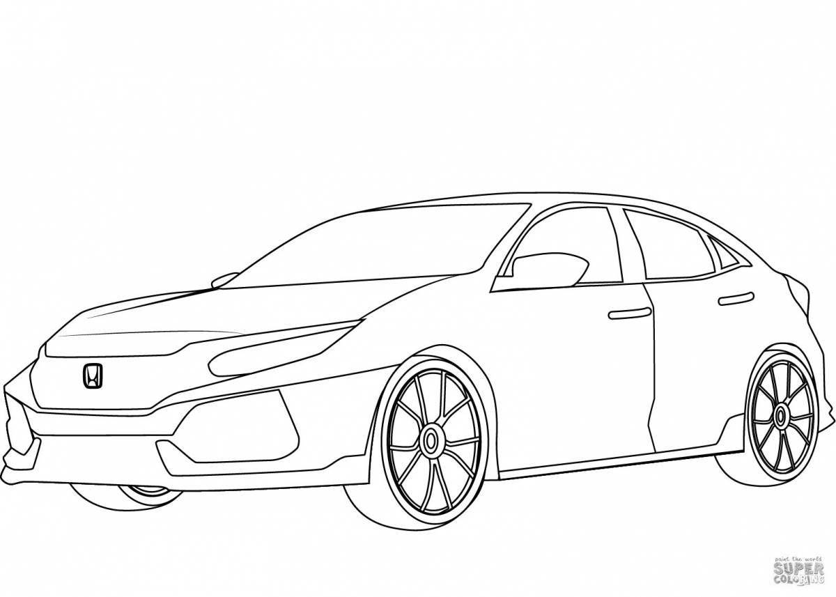 Acura bright coloring page