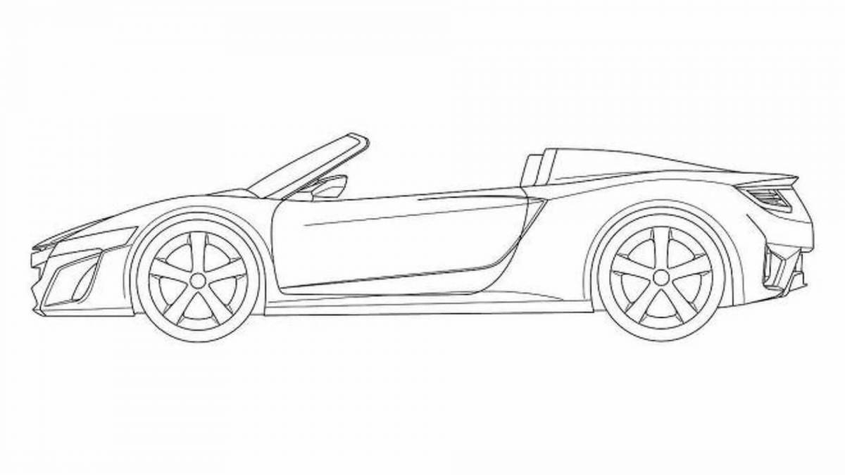 Acura wonderful coloring page