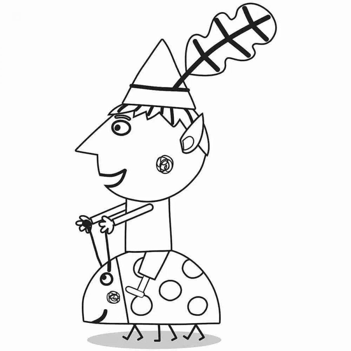 Glittering Benny coloring page