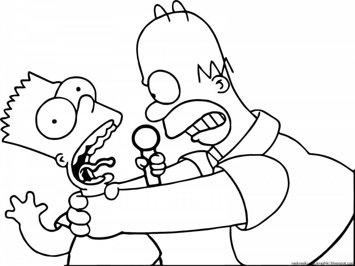 Photo Sun coloring simson