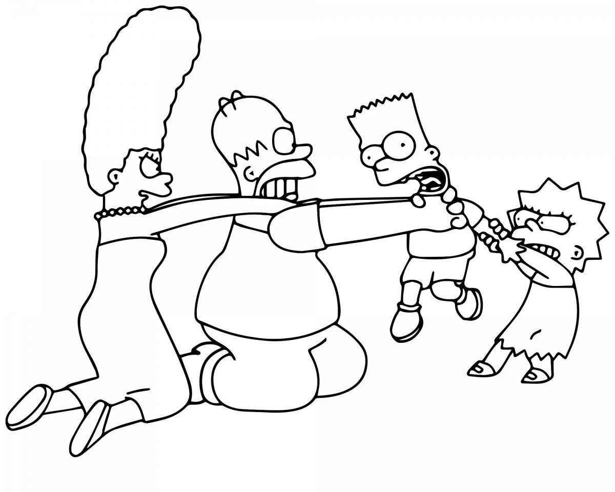 Photo Beautiful coloring simson