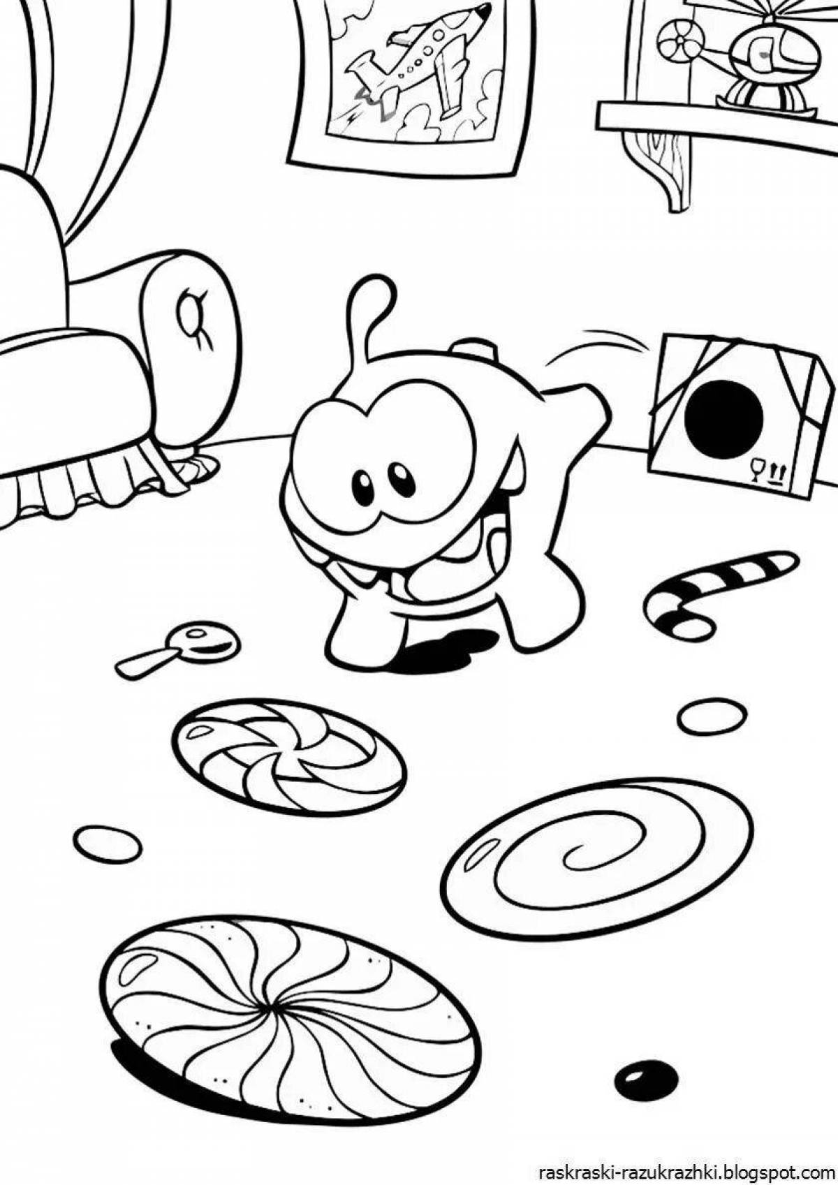 Yum yum funny coloring book