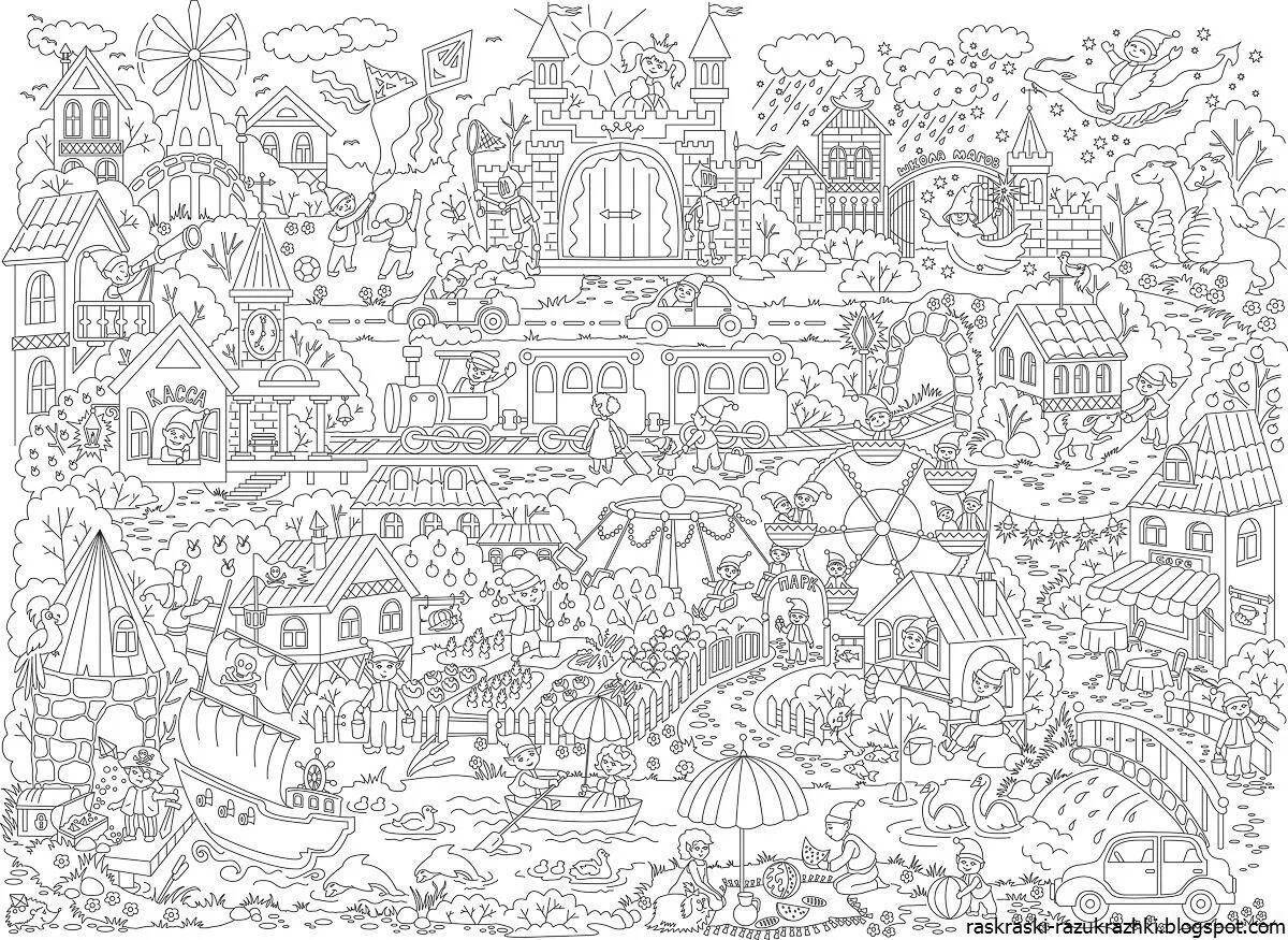 Exciting coloring pages