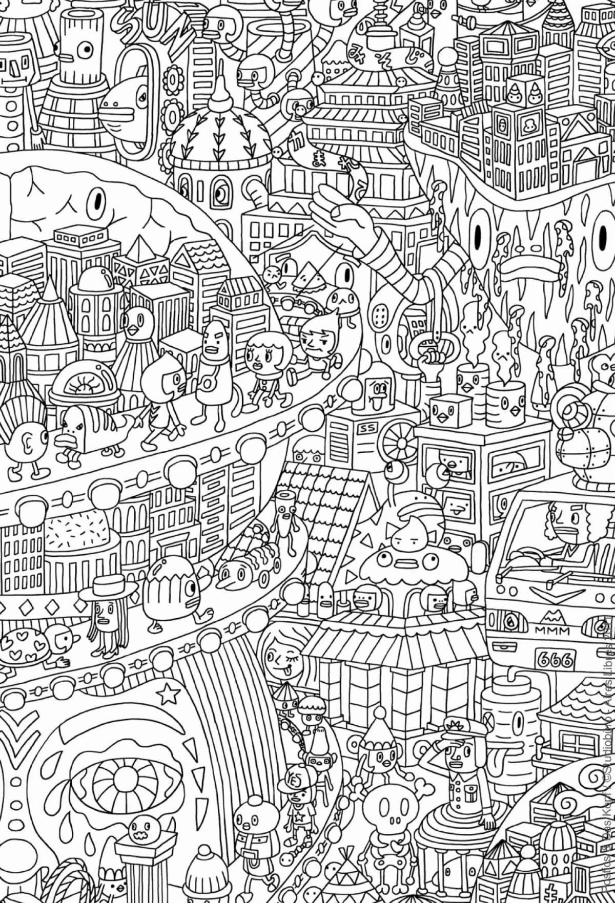 Awesome coloring page elements