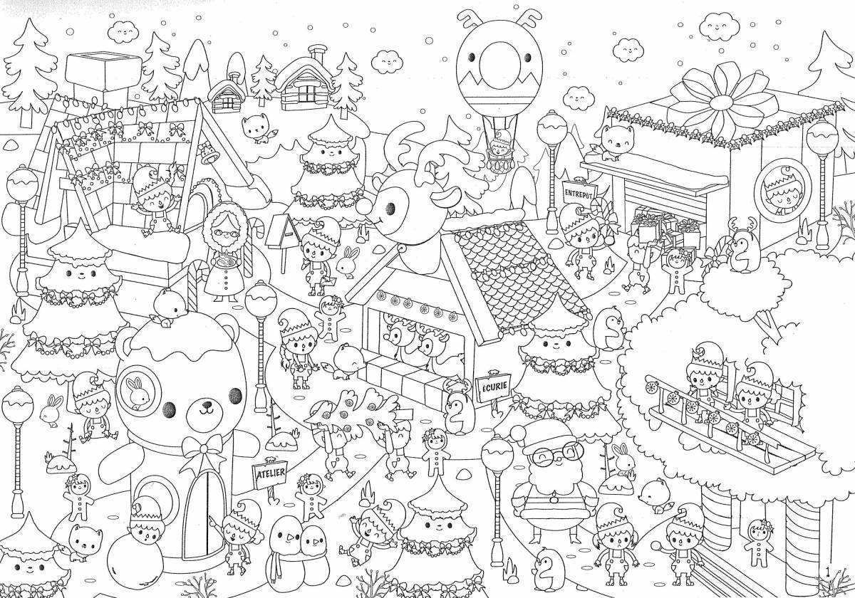 Amazing coloring page elements