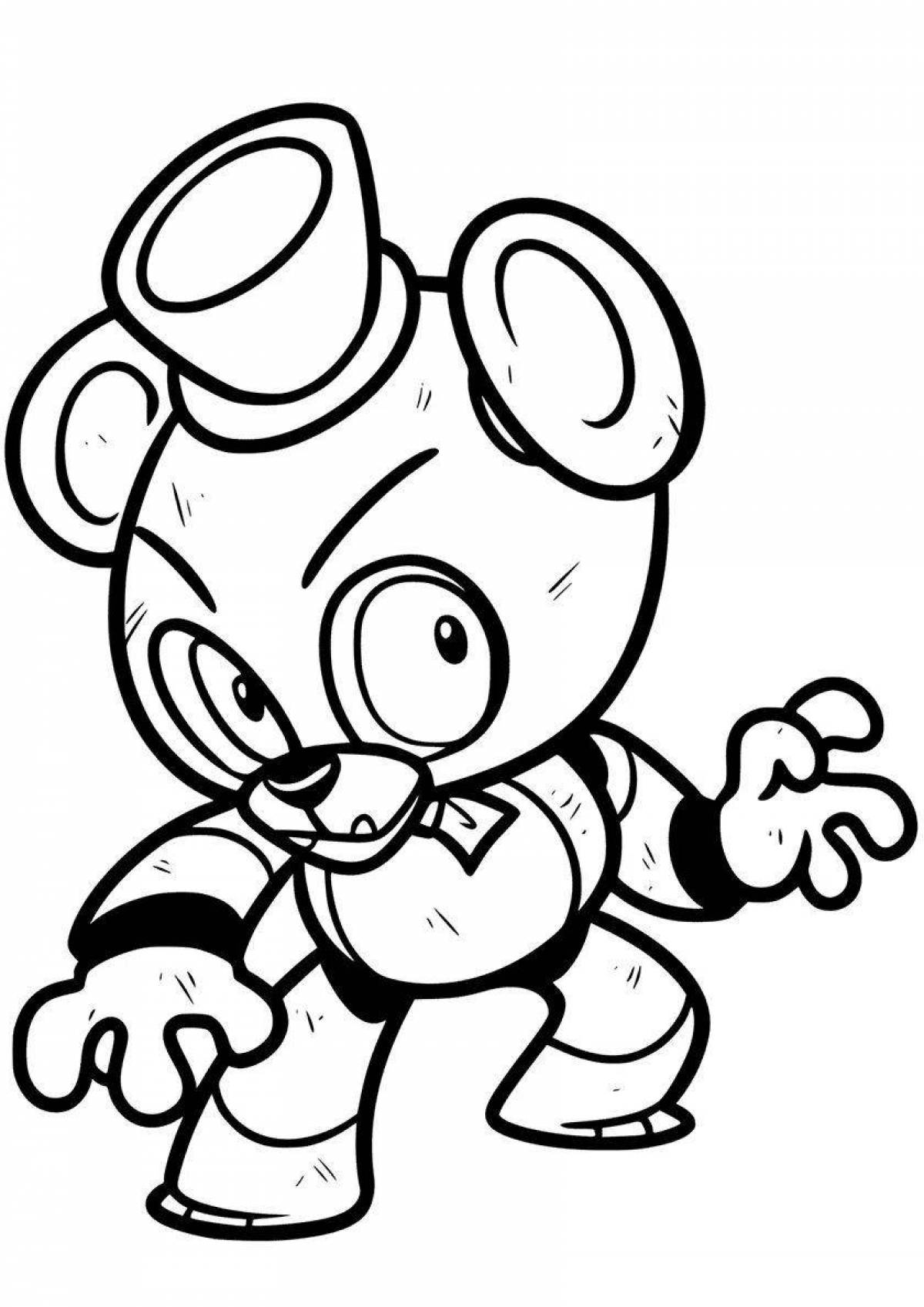 Glorious fnaf coloring page