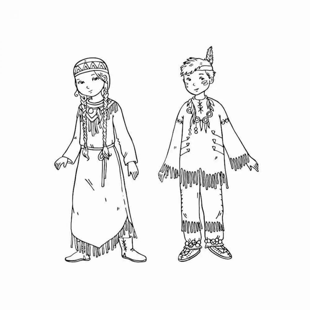 Fun coloring of different nationalities