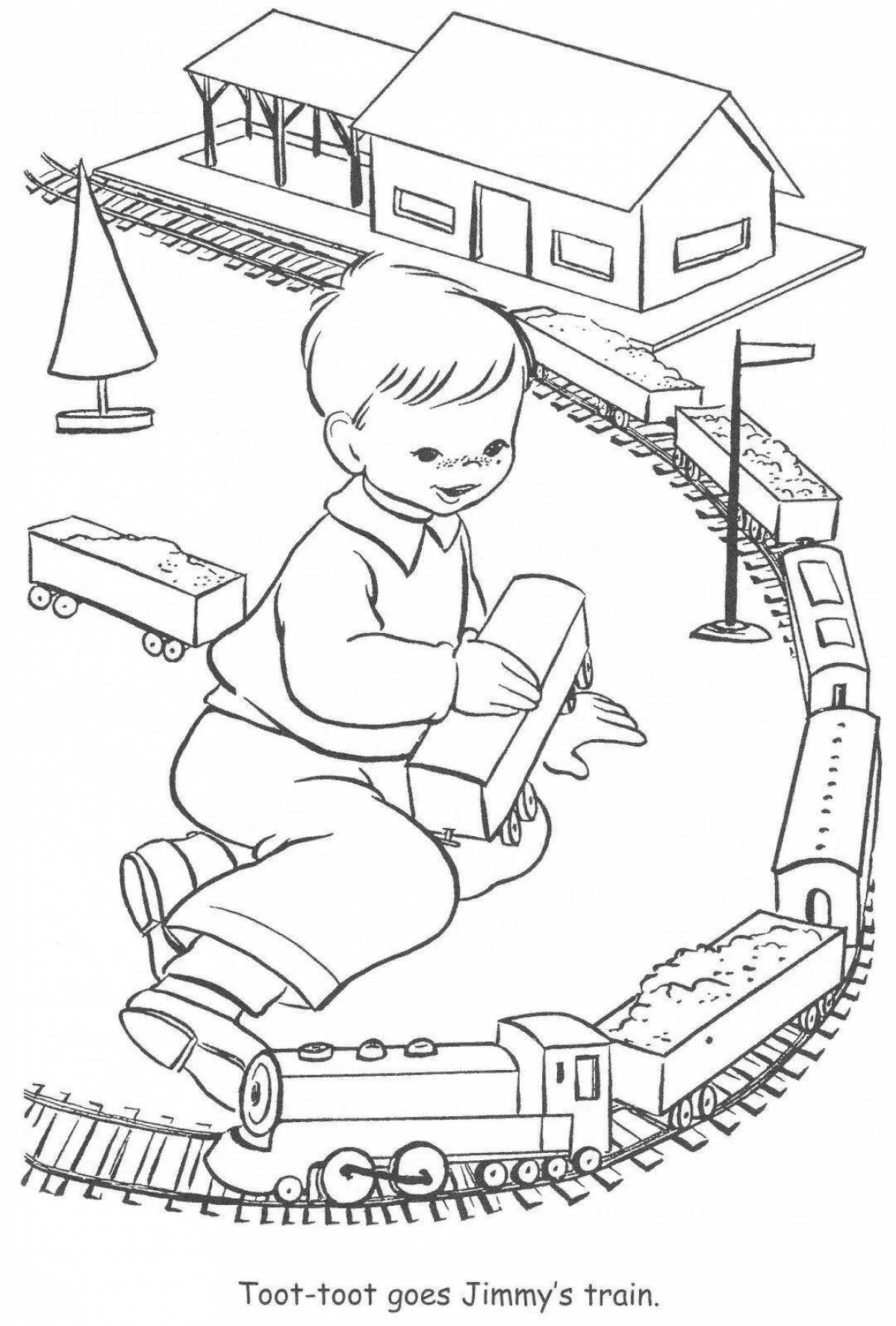 Blissful Way Home Coloring Page