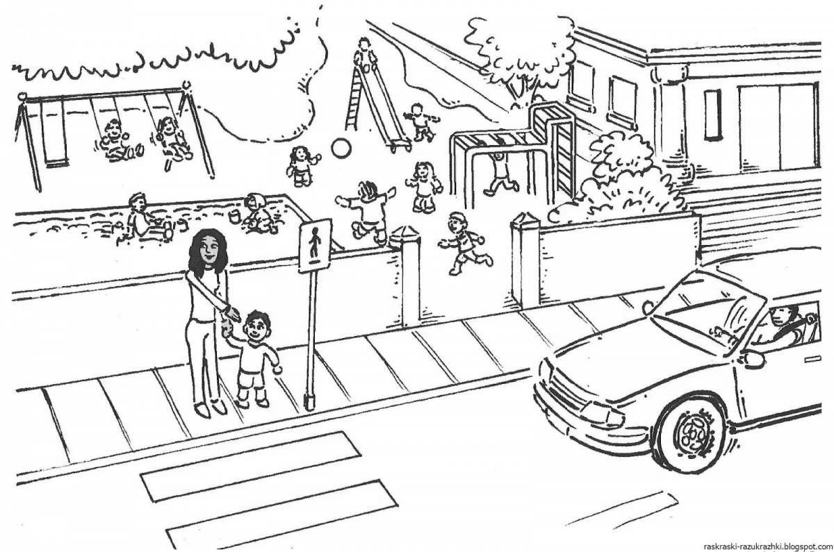 Fancy road home coloring pages