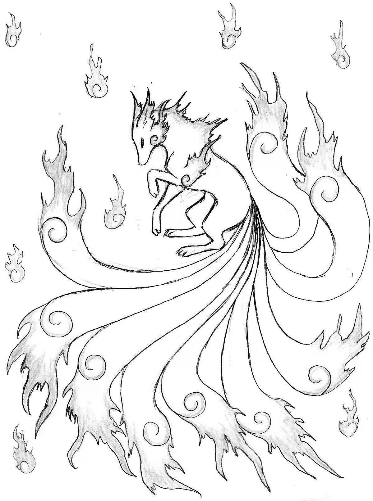 Photo Amazing coloring pages magical creatures