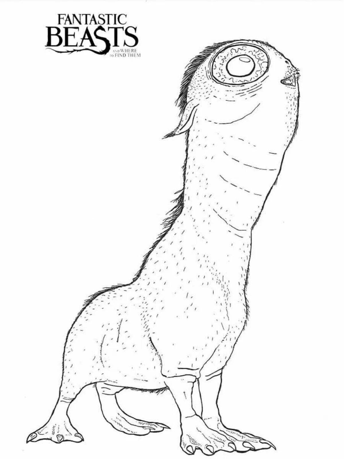 Photo Wonderful coloring pages magical creatures