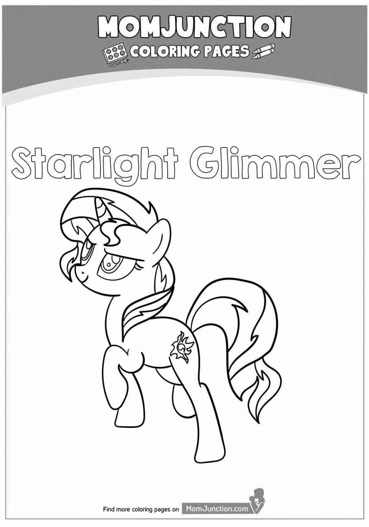 Starlight glimmer coloring page