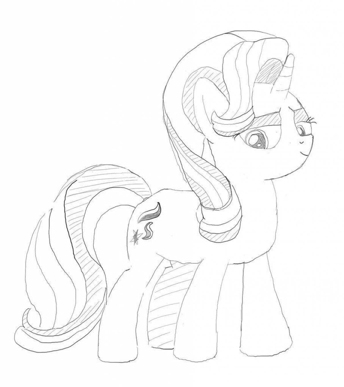 Fantastic starlight glimmer coloring book