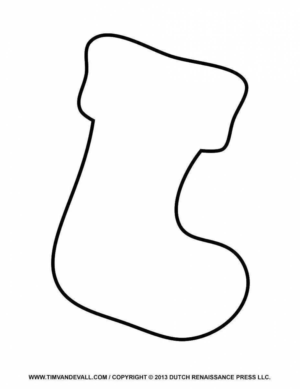 Playful boots pattern coloring page