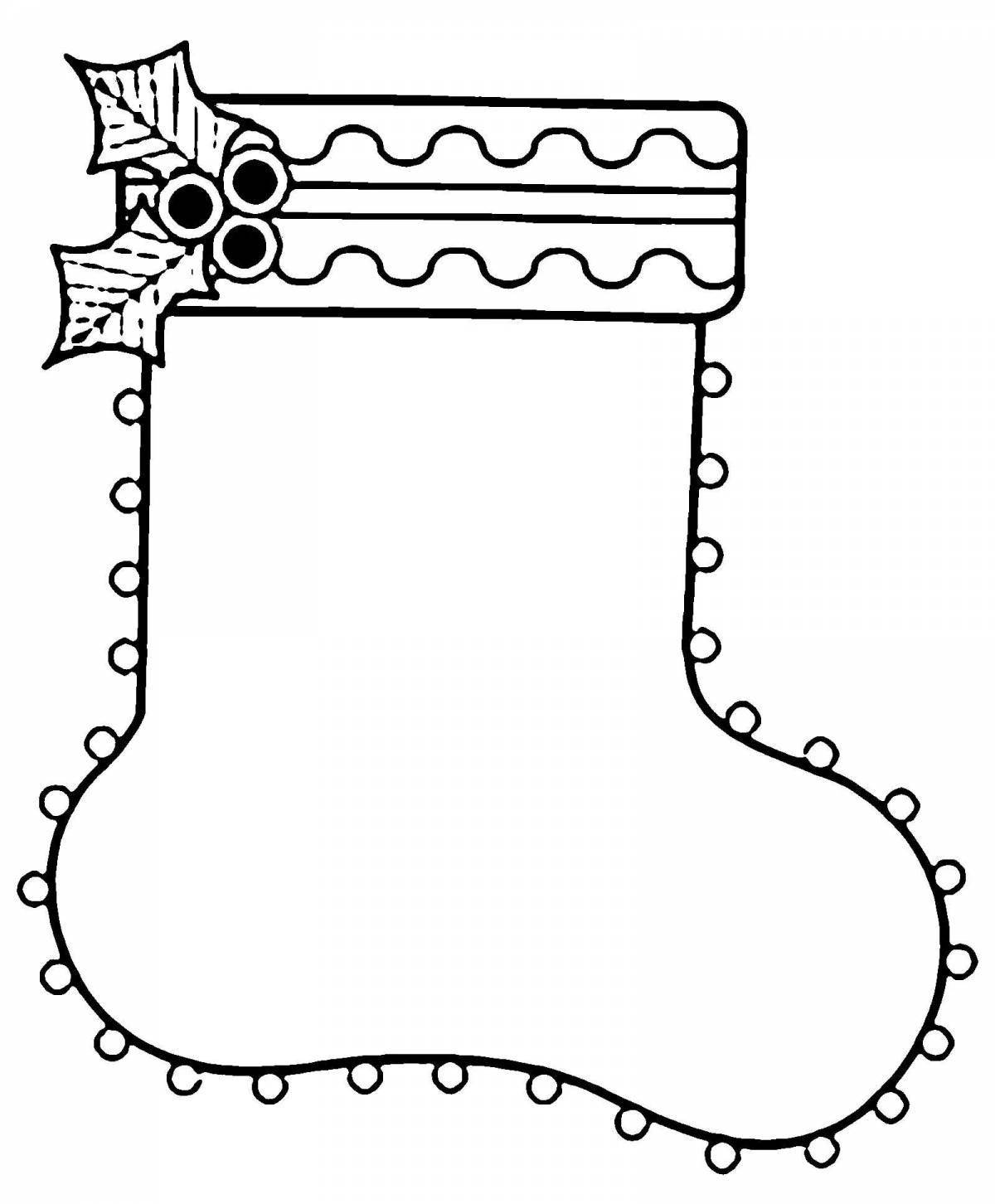 Exciting coloring page with shoes pattern