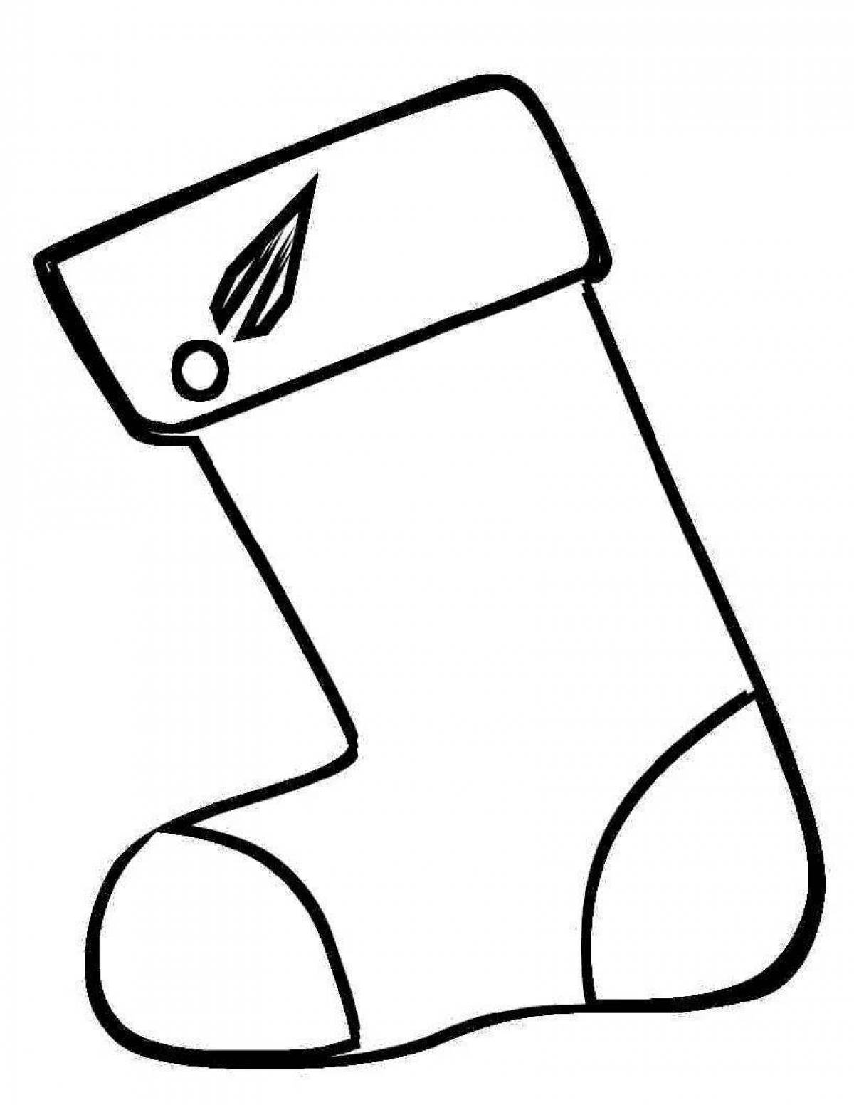 Amazing boots coloring page