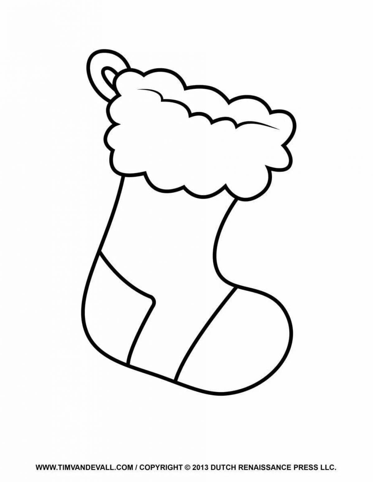 Coloring page of a fascinating pattern of boots