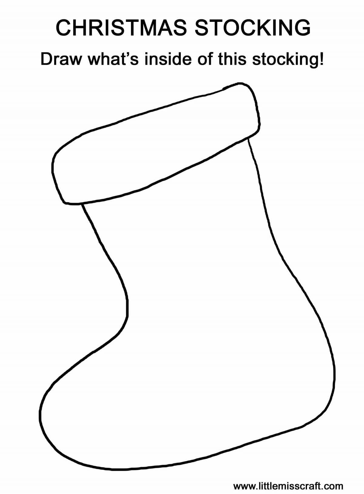 Adorable boots coloring page