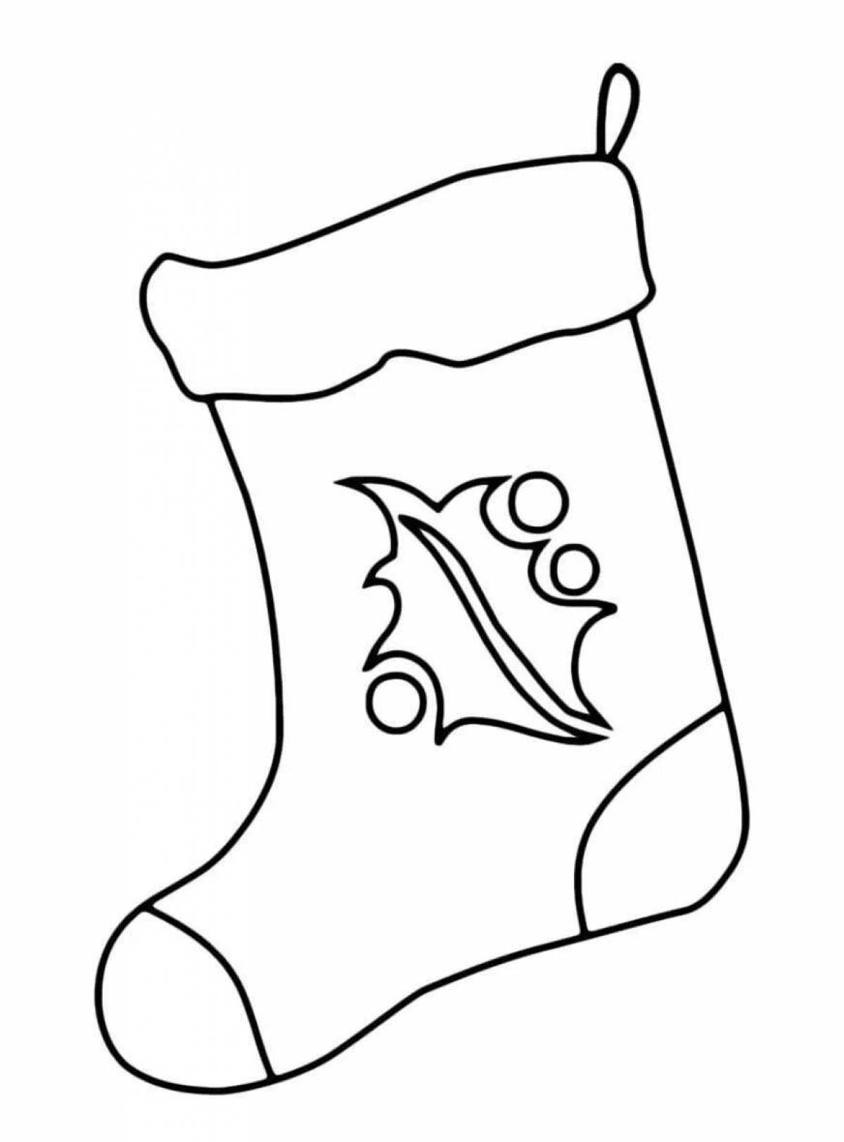 Coloring page funny boots pattern