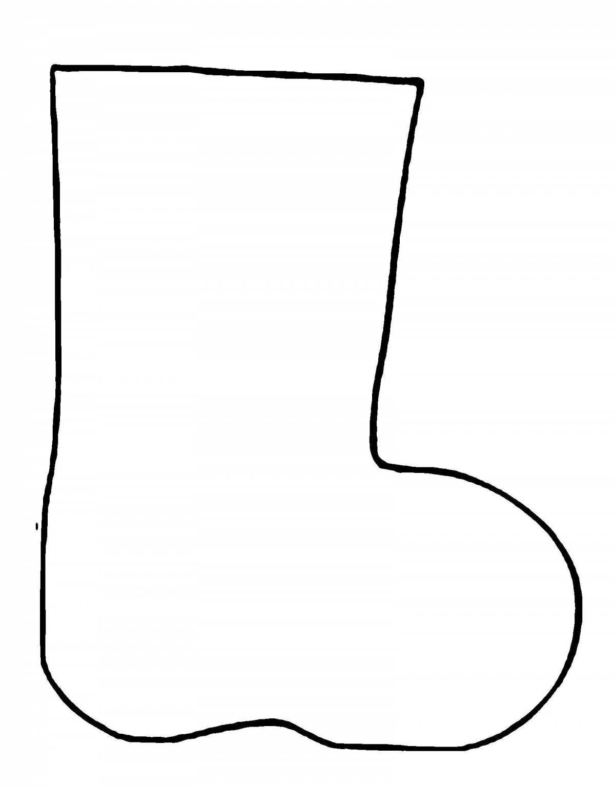 Fancy boots coloring page