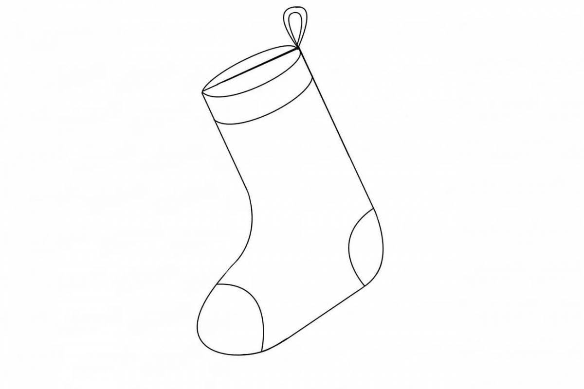 Fancy boot pattern coloring page