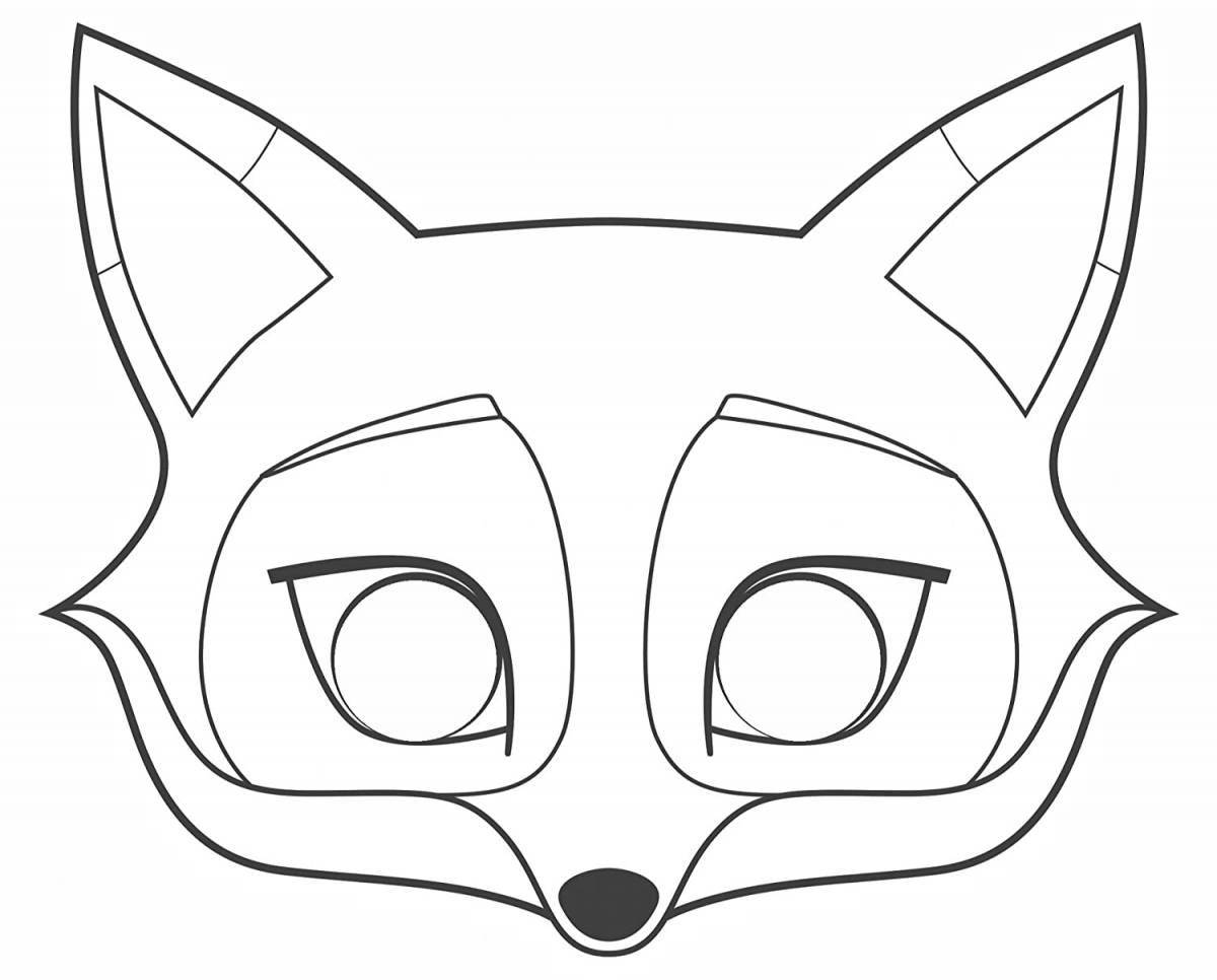 Violent fox coloring page