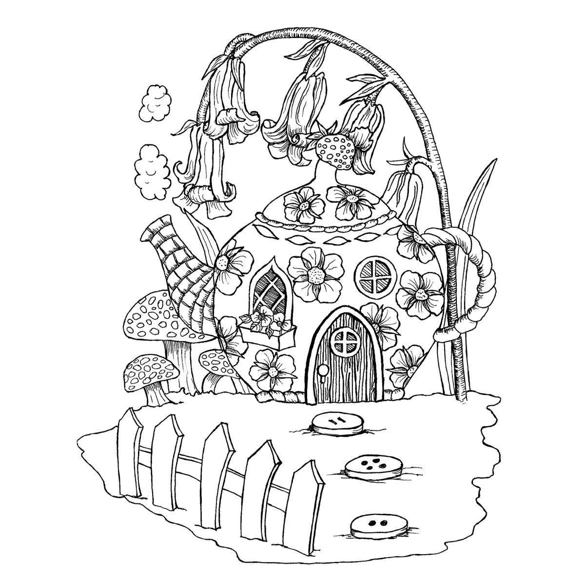 Magic house luxury coloring book