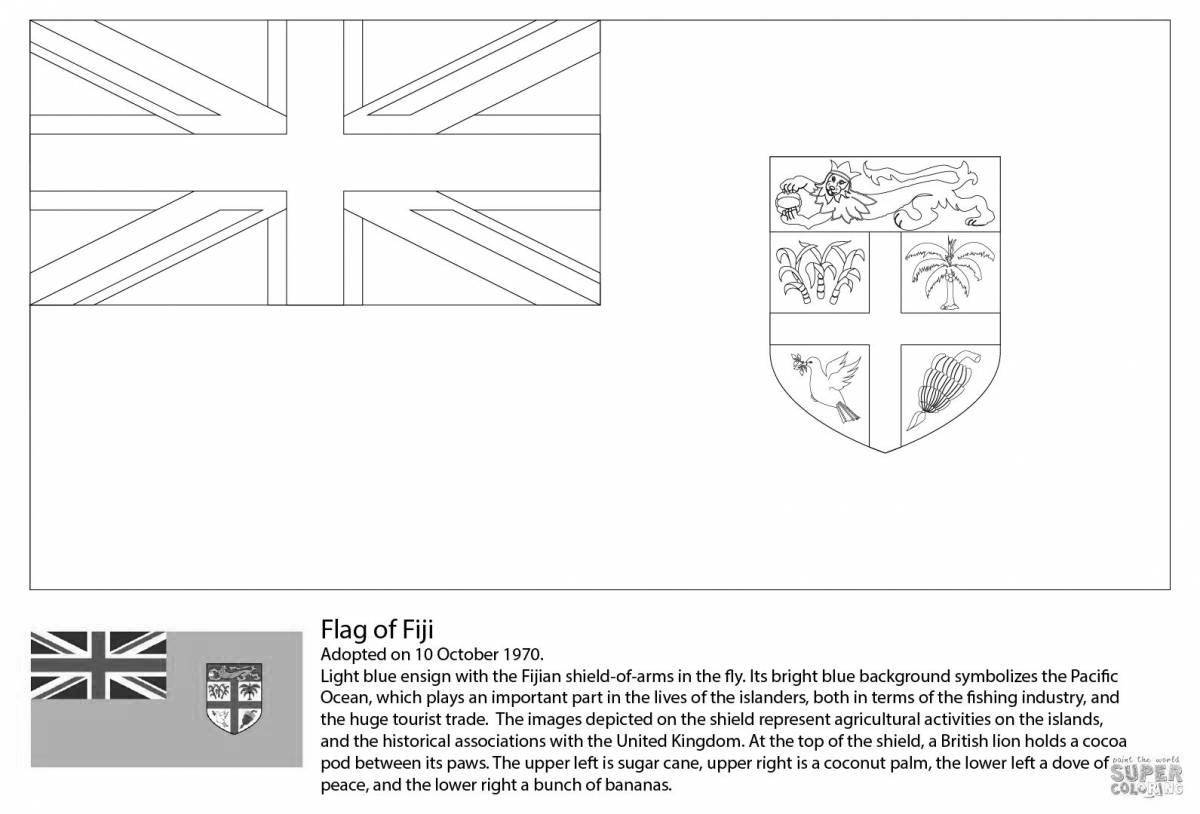 Coloring page glorious european flags
