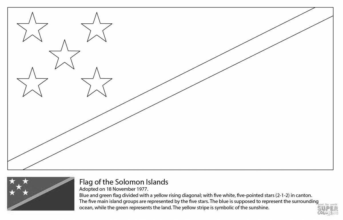 Elegant European flags coloring page