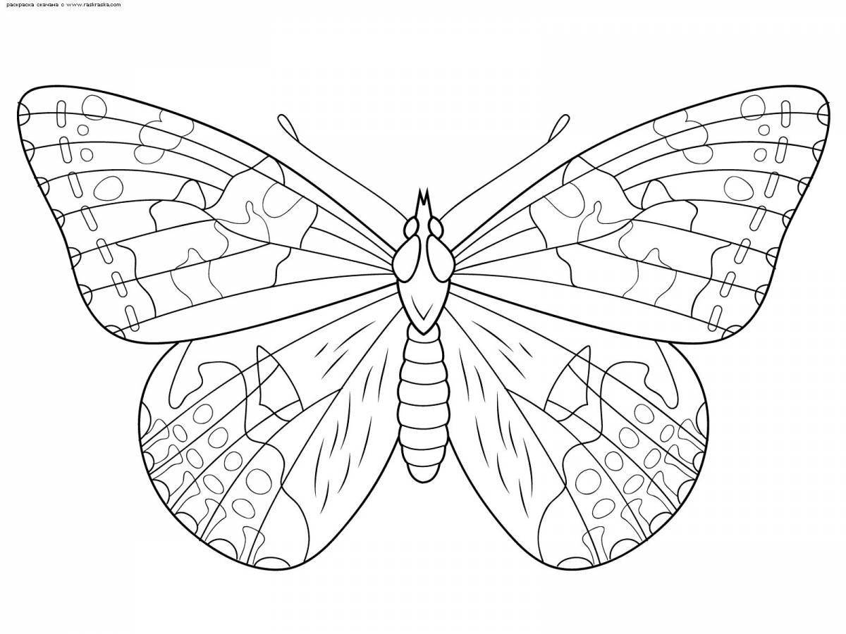 Glitter butterfly coloring book