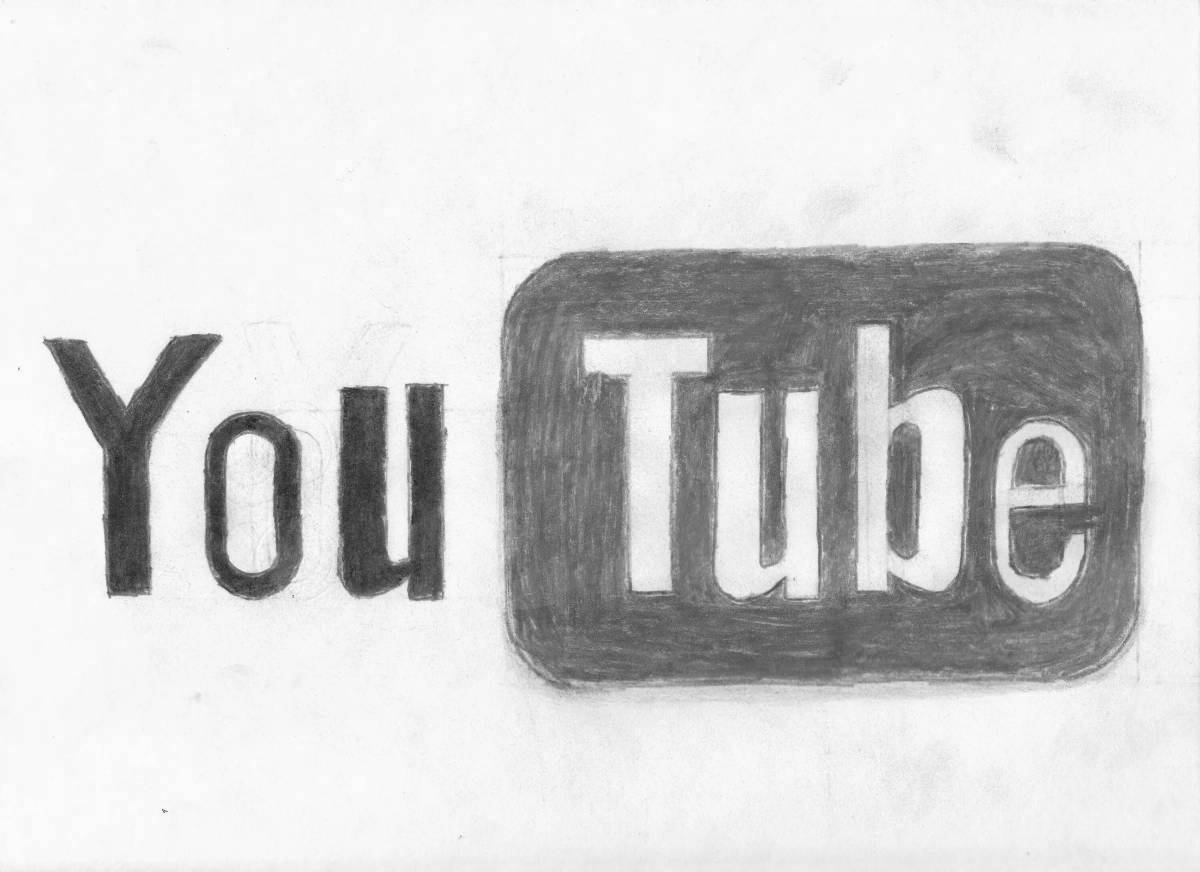 Увлекательная раскраска логотипа youtube
