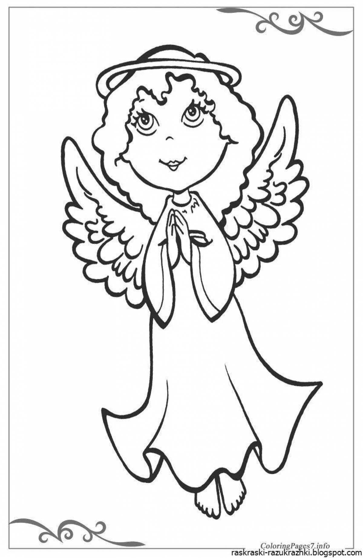 Exquisite angel face coloring book