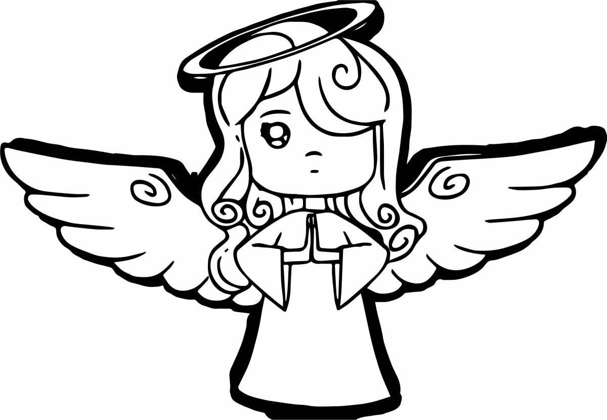 Angel face coloring book